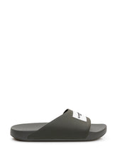 GIVENCHY - Sandali Slide con Fascia e Logo - Verde - LIDIASHOPPING® - Official Website
