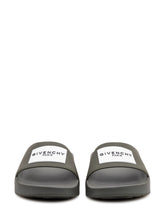 GIVENCHY - Sandali Slide con Fascia e Logo - Verde - LIDIASHOPPING® - Official Website