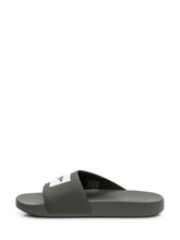GIVENCHY - Sandali Slide con Fascia e Logo - Verde - LIDIASHOPPING® - Official Website