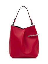 GIVENCHY - Borsa Hobo in Pelle con Dettaglio Metallico - Rosso - LIDIASHOPPING® - Official Website