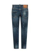 DSQUARED2 - Teddy Jeans with Used Effect and Distressed Details - Blue - LIDIASHOPPING® - Official Website