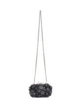 SELF-PORTRAIT - Floral Embellished Clutch - Black - LIDIASHOPPING® - Official Website