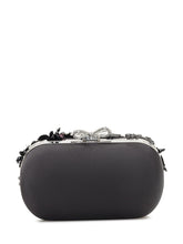 SELF-PORTRAIT - Floral Embellished Clutch - Black - LIDIASHOPPING® - Official Website