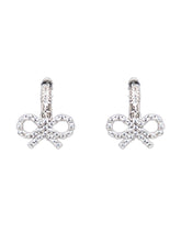 SELF-PORTRAIT - Orecchini Hoop con Fiocco - Argento - LIDIASHOPPING® - Official Website
