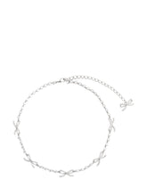 SELF-PORTRAIT - Collana Con Fiocchi Cristallo - Argento - LIDIASHOPPING® - Official Website