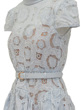 SELF-PORTRAIT - Abito Midi in Pizzo Floreale - Blu - LIDIASHOPPING® - Official Website
