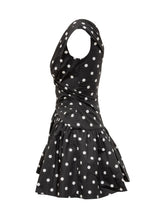 SELF-PORTRAIT - Abito Mini a Pois - Nero | Lidia Shopping ® | Official Website