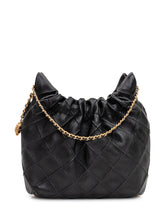 TORY BURCH - Borsa a Spalla Trapuntata con Catena - Nero - LIDIASHOPPING® - Official Website