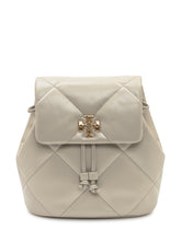 TORY BURCH - Quilted Backpack with Adjustable Straps - Beige - LIDIASHOPPING® - Official Website