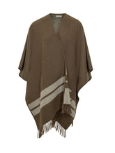 TORY BURCH - Poncho a Frange - Marrone | Lidia Shopping ® | Official Website