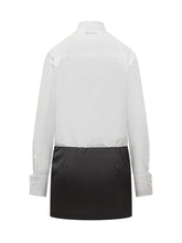 THE ATTICO - Blouse with Bow Detail and Layered Hem - White - LIDIASHOPPING® - Official Website