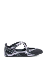 THE ATTICO - FLOOR01 Sporty Ballet Flats - Black | Lidia Shopping ® | Official Website