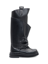 THE ATTICO - High Boots With Asymmetric Design - Black - LIDIASHOPPING® - Official Website