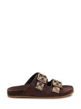 BURBERRY - Urchin Sandal - Brown - LIDIASHOPPING® - Official Website