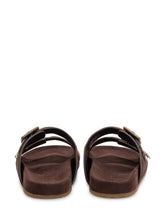BURBERRY - Urchin Sandal - Brown - LIDIASHOPPING® - Official Website