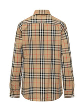 BURBERRY - Camicia Emma con Motivo Check - Marrone | Lidia Shopping | Official Website