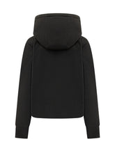 BURBERRY - Zip Up Hoodie with Check Detail - Black - LIDIASHOPPING® - Official Website