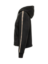 BURBERRY - Zip Up Hoodie with Check Detail - Black - LIDIASHOPPING® - Official Website