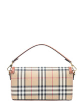 BURBERRY - Borsa a Spalla con Motivo Check - Marrone | Lidia Shopping | Official Website