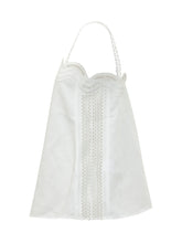 BOSS - Top with Straps and Lace Trim - White - LIDIASHOPPING® - Official Website