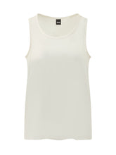 BOSS - Top Senza Maniche con Scollo Ampio - Bianco - LIDIASHOPPING® - Official Website