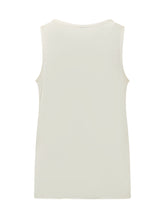BOSS - Top Senza Maniche con Scollo Ampio - Bianco - LIDIASHOPPING® - Official Website