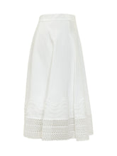 BOSS - Skirt with Embroidered Hem - White - LIDIASHOPPING® - Official Website