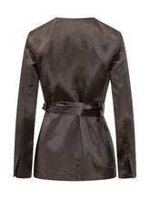 BOSS - Jia Jacket with Belt and V Neck - Brown - LIDIASHOPPING® - Official Website