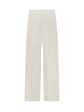 BOSS - Tajila Wide Leg Trousers - White - LIDIASHOPPING® - Official Website