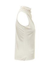 BOSS - Ecary Sleeveless Top with Draped Neck - White - LIDIASHOPPING® - Official Website