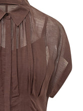 BOSS - Davinata Sleeveless Long Dress with Collar - Brown - LIDIASHOPPING® - Official Website