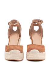BOSS - Madeira Wedge Sandals with Ankle Strap - Brown - LIDIASHOPPING® - Official Website