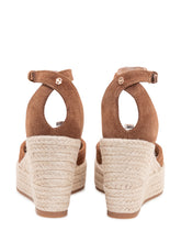 BOSS - Madeira Wedge Sandals with Ankle Strap - Brown - LIDIASHOPPING® - Official Website