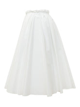 AMI ALEXANDRE MATTIUSSI - Gonna Midi a Corolle con Vita Arricciata - Bianco | Lidia Shopping ® | Official Website