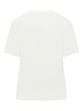 AMI ALEXANDRE MATTIUSSI - T-shirt Girocollo Maniche Corte con Logo - Bianco - LIDIASHOPPING® - Official Website