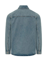 AMI ALEXANDRE MATTIUSSI - Ami De Coeur Knitted Overshirt - Blue - LIDIASHOPPING® - Official Website
