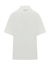 AMI ALEXANDRE MATTIUSSI - Short Sleeve Polo Shirt with Collar - White - LIDIASHOPPING® - Official Website