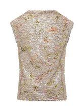 ALBERTA FERRETTI - Sequin Shirt with V Neck - Multicolor - LIDIASHOPPING® - Official Website