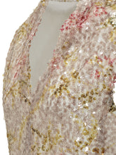 ALBERTA FERRETTI - Sequin Shirt with V Neck - Multicolor - LIDIASHOPPING® - Official Website