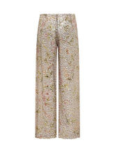 ALBERTA FERRETTI - Pantaloni con Paillettes a Gamba Dritta - Multicolore - LIDIASHOPPING® - Official Website