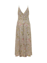 ALBERTA FERRETTI - Abito Lungo con Paillettes e Scollo a V - Multicolore | Lidia Shopping | Official Website