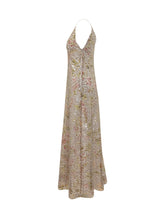 ALBERTA FERRETTI - Abito Lungo con Paillettes e Scollo a V - Multicolore | Lidia Shopping | Official Website