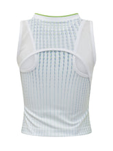 CASABLANCA - Technical Tennis Racer Top - White - LIDIASHOPPING® - Official Website