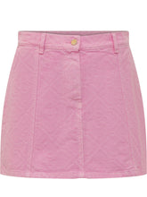CASABLANCA - Gonna Corta con Vita Alta e Bottone - Rosa - LIDIASHOPPING® - Official Website