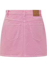 CASABLANCA - Gonna Corta con Vita Alta e Bottone - Rosa - LIDIASHOPPING® - Official Website