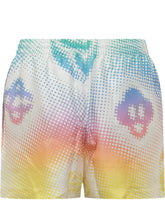 CASABLANCA - Halftone Logo Shorts - Multicolor - LIDIASHOPPING® - Official Website
