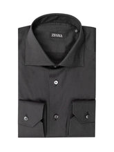 ZEGNA - Tailored Shirt With Classic Collar - Black - LIDIASHOPPING® - Official Website