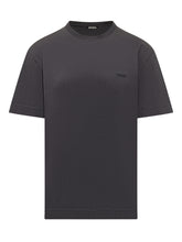 ZEGNA - T-Shirt Con Girocollo Essenziale - Blu | Lidia Shopping | Official Website