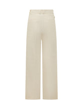 MONCLER - Wide-leg Tailored Trousers - Yellow - LIDIASHOPPING® - Official Website