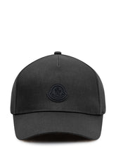 MONCLER - Cappello Baseball con Visiera Curva - Nero - LIDIASHOPPING® - Official Website